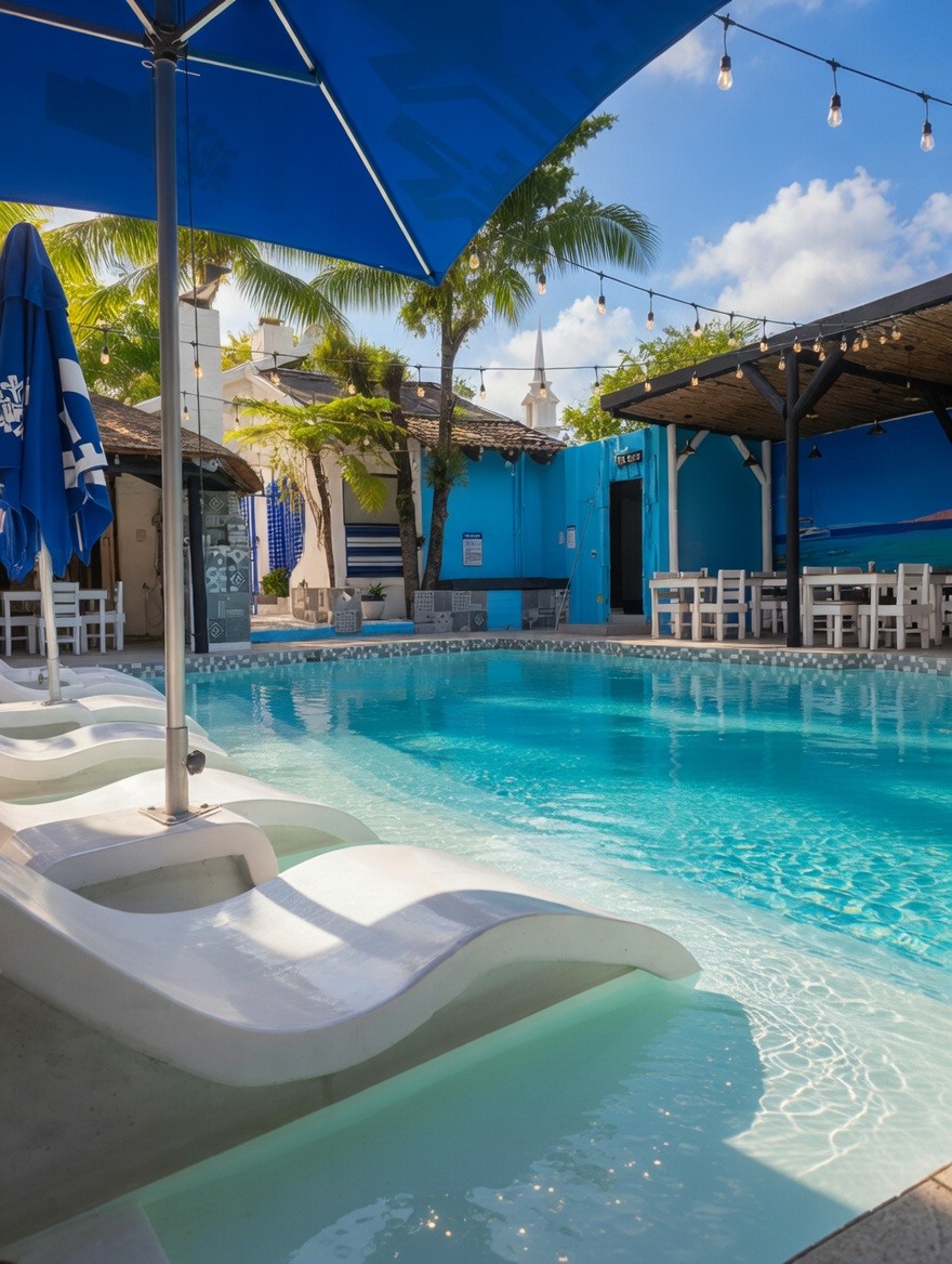 Poolside at The Fat Mermaid